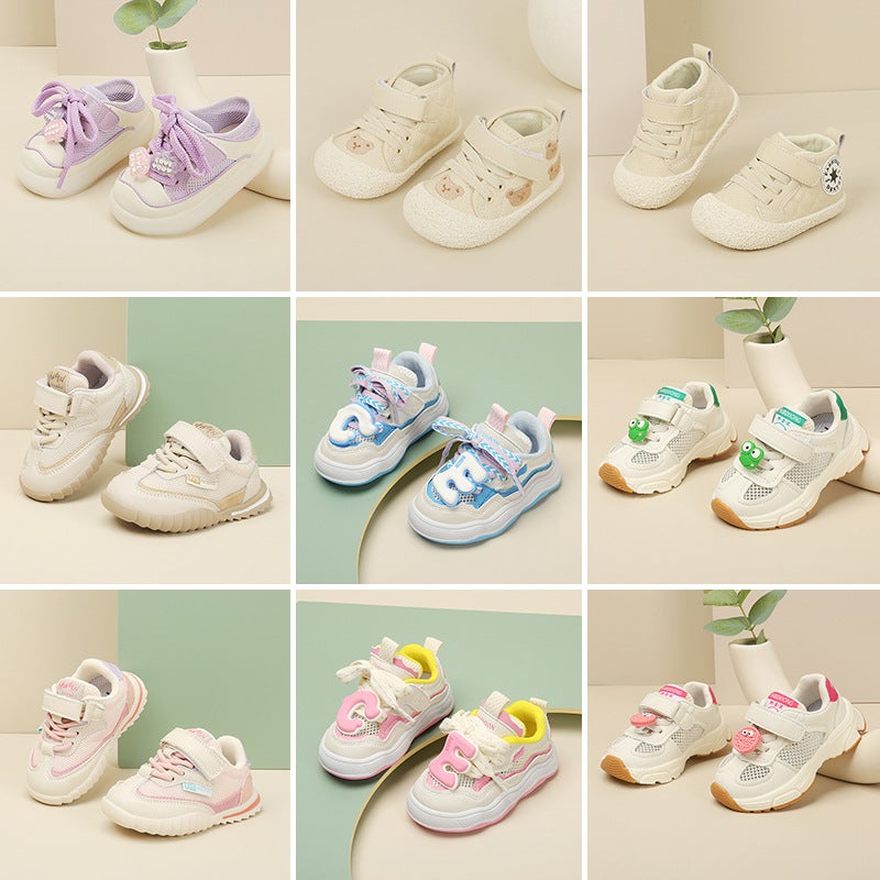 أحذية أطفال خاصة من بروكن كود للأولاد والبنات أحذية رياضية ربيعية ناعمة القاعدة غير قابلة للانزلاق بأسلوب نيش - Image 2